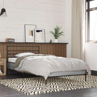 vidaXL Bed Frame without Mattress Grey Sonoma 90x200 cm vidaXL