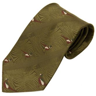 Bisley Tie - Pheasants Green