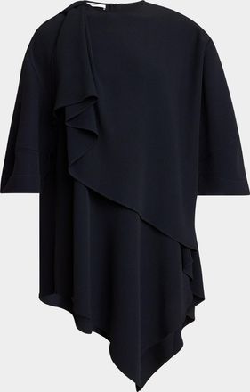 Givenchy Bow Draped Mini T-Shirt Dress