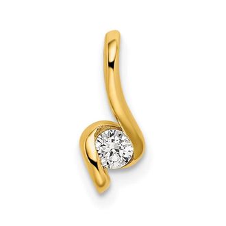 Diamond2Deal 14k Yellow Gold Lab Grown Diamond Fancy Pendant (0.11ct, VS, G-H)
