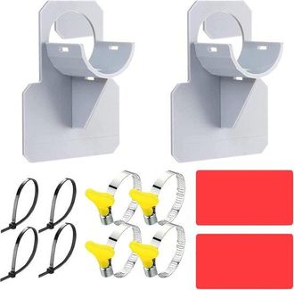 OEM Juego De 2 Soportes Para Mangueras De Piscina - Soporte De Pl&aacute;stico Para Mangueras De Piscinas De 30-37 Mm