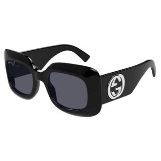 Gucci GG1695S001 Square Full Rim Sunglasses - Black