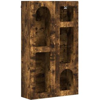 vidaXL Hanging Cabinet Smoked Oak 59 x 20 x 100 cm Engineered Wood vidaXL