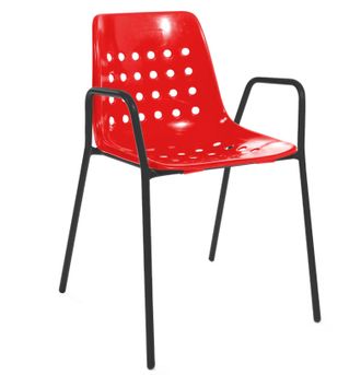 Schubiger M&ouml;bel Gartenstuhl Bermuda mit Armlehne Rundrohr