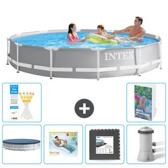 Intex Piscina Prism Frame Redonda - 366x76 Cm - 7-piezas S49