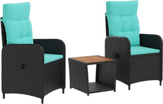 vidaXL Conjunto De Sof&aacute;s De Jard&iacute;n 3 Uds. Vidaxl