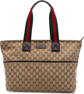 Gucci Pre-owned Gucci GG Canvas Web Tote Ladies X00XOMOX64V679JP