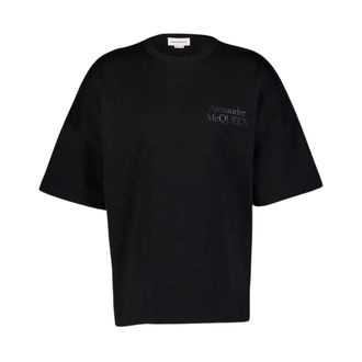 Alexander McQueen Hombre, Camisetas, Negro, Talla: S