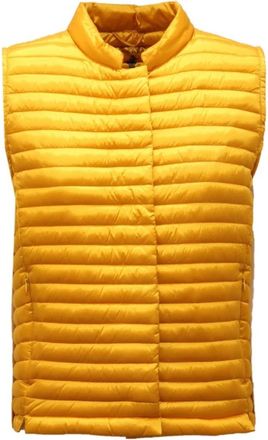 Save The Duck Iris Sleeveless Jacket - Dames - Bodywarmers - Geel - M - Polyester - Jassen