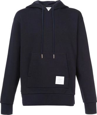 Thom Browne Hoodie Pullover W/ Cb Rwb Stripe In Classic Loopback