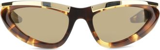 Bottega Veneta Womens Sunglasses Prisma Cat-Eye Havana-Gold Havana-Gold-Brown Acetate Havana/gold/brown