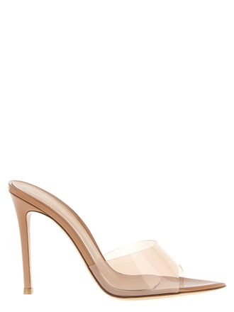 Gianvito Rossi Beige Plastic Stiletto Heel Womens Sandals