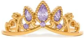 Girls Crew Disney Princess Tangled Rapunzel Tiara Ring in Gold/purple at Nordstrom, Size 10
