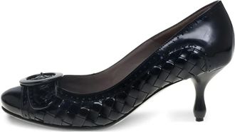 Bottega Veneta Pumps in pelle con design Intrecciato 60mm - Nero