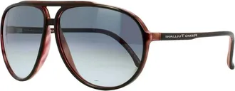 Remo Tulliani Mens Smooth Aviator Sunglasses In Burgundy/ash