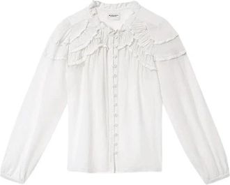 Isabel Marant Christa Blouse - Dames - Blouses - Wit - M - Katoen - Overhemden