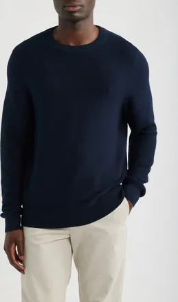 Nordstrom Cotton & Silk Sweater in Navy Sapphire at Nordstrom, Size X-Large