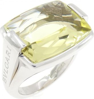 Bulgari White Gold White Gold (18K) Band Ring (Pre-Owned)