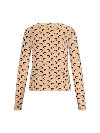 Marine Serre Cjer Top - Beige