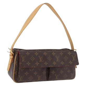 Louis Vuitton Pre-owned Vintage Monogram Shoulder Bag - Dames - Pre-owned - Bruin - Maat: ONE Size Leer