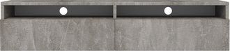 Selsey Selsey Rednaw - Mueble Tv Con Dos Cajones - Concreto - 140 Cm