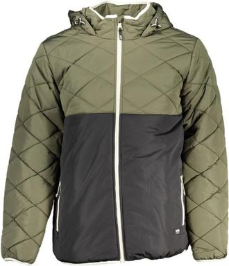 Vans Groene Polyester Heren Hoodie Jas - Heren - Winterjassen - Groen - S - Polyester - Jassen