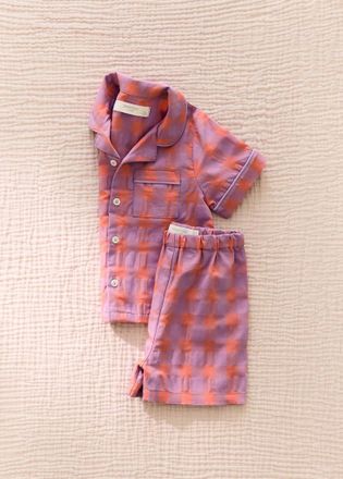 Mango Pigiama due pezzi bimbo/a quadri colorati lilla - Home - 18-24 mesi - MANGO HOME