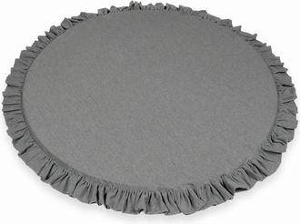 OEM Tappeto Da Gioco Per Bambini Rotondo 100cm Con Volant, Grigio