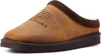 Ariat Mens Patriot Square Toe Slipper Shoes in Dusty Bown Suede, D Medium Width, Size 12, by Ariat