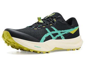Asics Fuji Lite 6 Mens Shoes Black/Aurora Green : 10.5 D - Medium, Textile