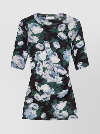 Stella McCartney floral design mesh top