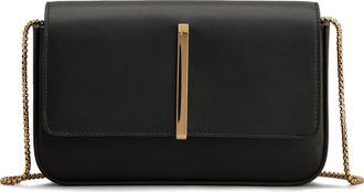 Tod's Mini Leather Flap Bag in Nero at Nordstrom