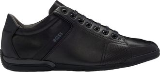 HUGO BOSS Heren Saturn Low Cut Trainers (Zwart)