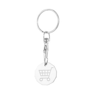 Generic Small Trolley Coin Keyring - Portable Shopping Cart Keychain Charm | Handbag Pendant Accessory for Kids Perfect Present for School, Wedding or Birthda