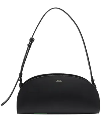 A.P.C. A. P.C. Black Demi-Lune Shoulder Bag