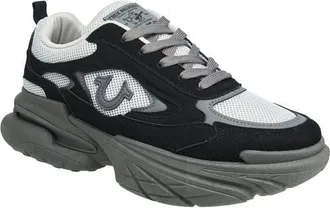 True Religion Cole Jogger Sneaker in Black Gray at Nordstrom, Size 12