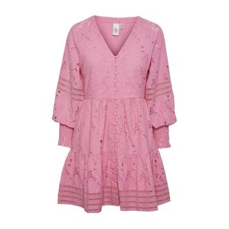 Y.A.S Y.a.s, Dames, Jurken, Roze, Maat: XS Katoen