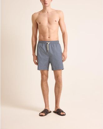 Orlebar Brown Mastiff Relaxed Fit Drawcord Swim Shorts in Navy in Night Iris at Nordstrom, Size 31