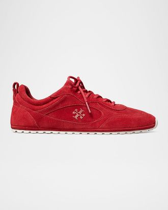Tory Burch Field Suede Low-Top Sneakers