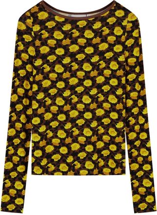 Fab By Fabienne Chapot Roe Top - Dames - Blouses - Veelkleurig - S - Leer - Overhemden