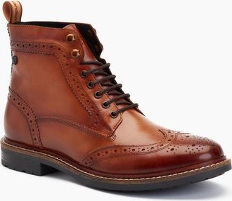 base Mens Dealer Mens Brogue Boots - Brown - Size: 11