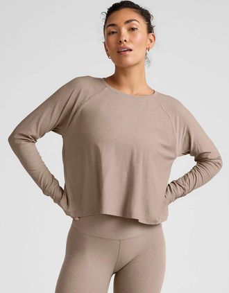 Beyond Yoga Beyond Yoga Featherweight Daydreamer T-Shirt Womens Birch Heather GBO 97
