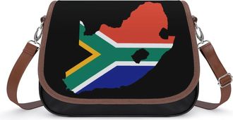 Generic Flag of South Africa Small Womens Crossbody Bags Shoulder Handbag with Adjustable Strap for Travel