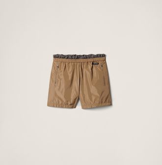 Miu Miu Technical silk Bermudas