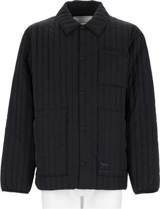 Maison Kitsun&eacute; Black Quilted Polyamide Jacket