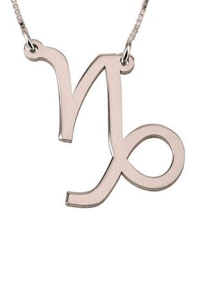 MELANIE MARiE Zodiac Pendant Necklace in Rose Gold Plated - Capricorn at Nordstrom