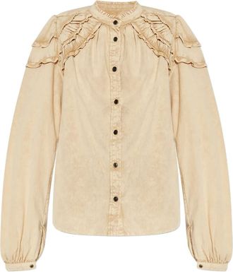 Isabel Marant Camicia con ruches - Toni neutri