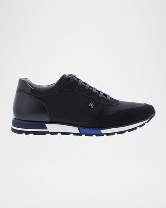 Robert Graham Men & apos;s Tropix Canvas Runner Sneakers