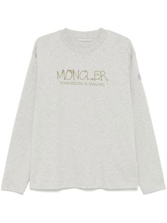 Moncler T-shirt met lange mouwen - Grijs