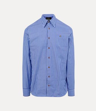 Vivienne Westwood Ghost Shirt Cotton Blue-stripe 46 Men
